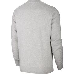 Толстовка теннисная Nike Swoosh Club Crew M - dk grey heather/white