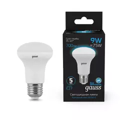 Лампа Gauss LED R63 9W E27 700lm 6500K 106002309