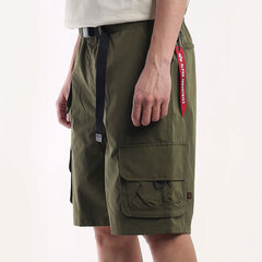 Шорты Alpha Industries Belted Cargo Short Green (Зеленые)