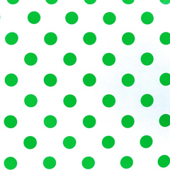 Ткань плательная Кашибо зелёный горох на белом, d 4,2 см