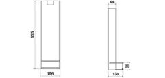 88630 Настенный поддон для пистолета (Италия)