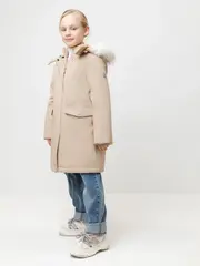 пальто  для девочки  ВК 38107/9 ГР