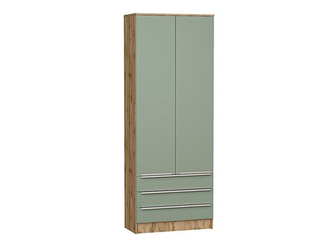 Шкаф двухстворчатый Стиль ШК-803 с ящиками Silky Mint Дуб Вотан