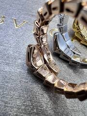 Кольцо ЗМЕЯ-SERPENTI без камней lux качество VGOLD цвет белое золото