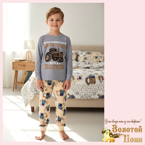 Пижама хлопок м (9-12) 251204-W2005