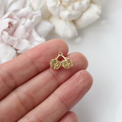 Подвеска Яблоко 12*14 мм, позолота, П026