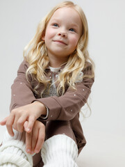 рубашка  для девочки  КР 302903/капучино 1312 Н087 к662