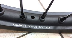 Передний колёсный диск для YAMAHA YZF250 / YZF450 / YZ250FX / YZ450FX / WR250F / WR450F 2014-2025 г.в. / 1.6*21 черный