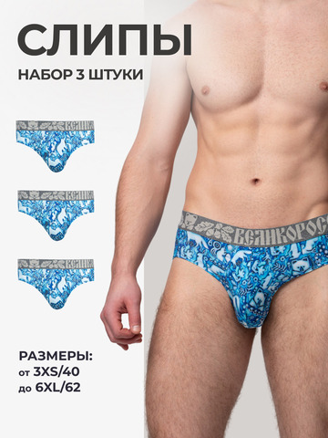 Комплект из 3-х спортивных трусов - «Приморский лес»