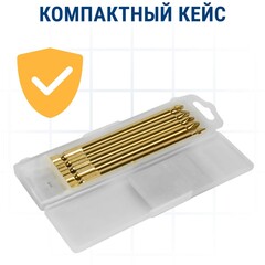 Бита отверточная ПРАКТИКА Эксперт PH-2 х 110мм Tin (5шт) (034-939)