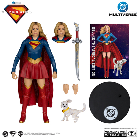 Фигурка Супергерл и щенок Крипто из фильма Supergirl Deluxe Theatrical Edition
