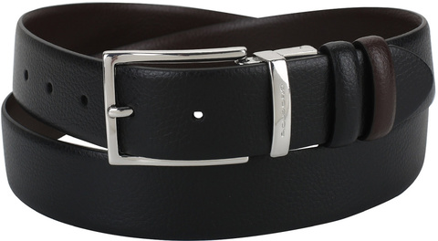 Ремень мужской Piquadro Modus, чёрный/коричневый, кожа натуральная (CU4209MO/NM)