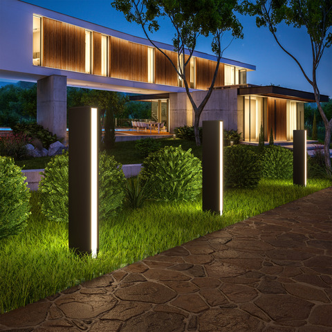 Ландшафтный светодиодный светильник 1538 TECHNO LED чёрный