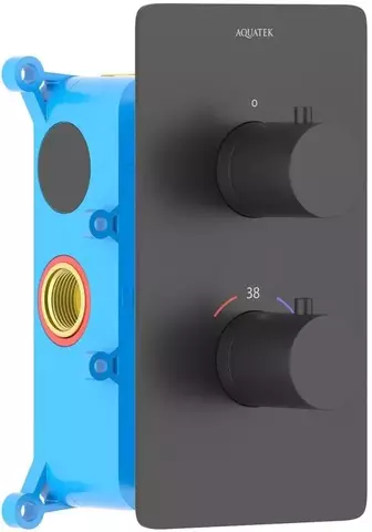 Aquatek AQ1391MB термостатический смеситель для душа (внешняя и скрытая часть)