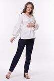 Блузка для беременных 15829 молочный