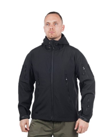 Куртка Shark Skin Soft Shell на флисе (black)