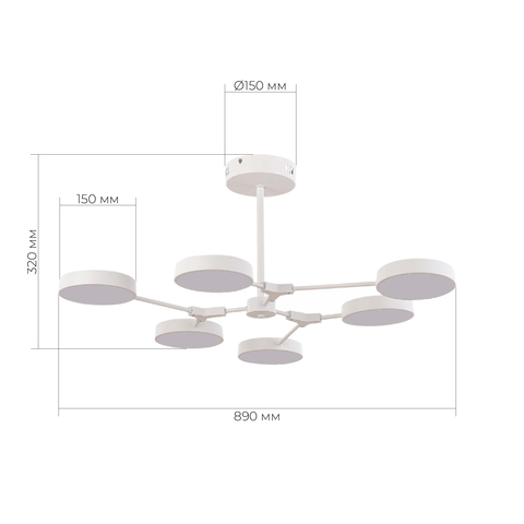 Светильник потолочный Evoluce Monta SLE6003-502-06