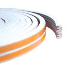 Уплотнитель типа Е, белый, 2х75 м