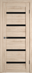 Дверь Atum 7 / Sand Vellum / Black Gloss / Владимирские двери