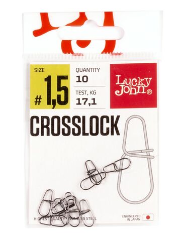 Застежки LJ Pro Series CROSSLOCK №0015, 17кг, 10шт.