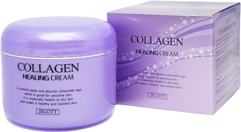 Jigott Collagen Healing Cream Крем для лица с коллагеном