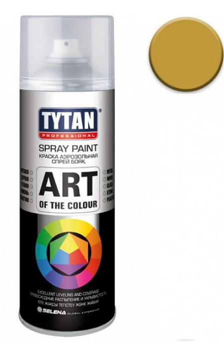 Краска аэрозольная золотой эффект 400мл. TYTAN