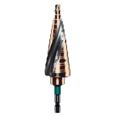 KRAFTOOL COBALT 6-30мм, 13 ступеней, азотирование, винтовая спираль, сверло ступенчатое (29691-6-30-13)