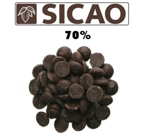Шоколад горький Sicao 70%, 1 кг