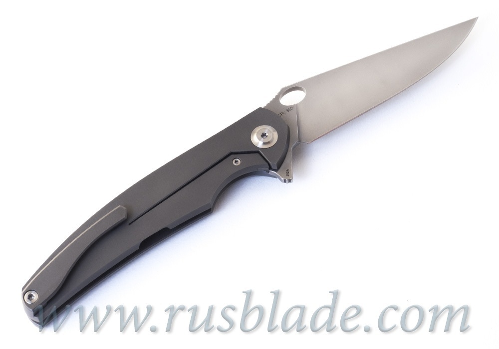 Cheburkov Raven S60V Titanium CF Folding Knife - фотография 