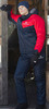Утеплённая прогулочная лыжная куртка Nordski Premium Sport Red/Dark Navy мужская