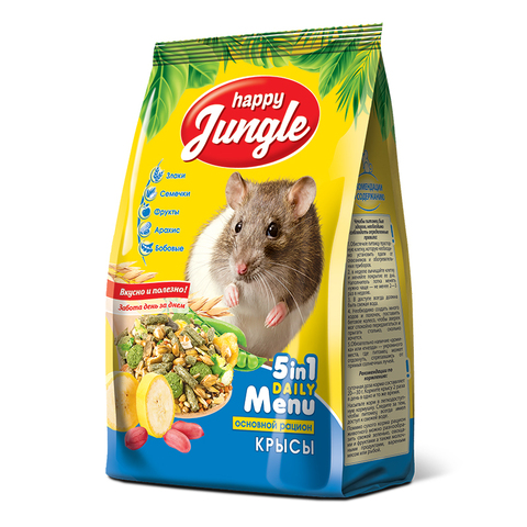 Happy Jungle корм для декоративных крыс 400г