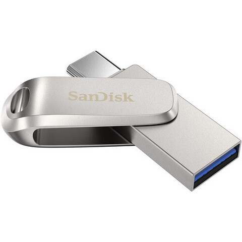 Флеш-накопитель SanDisk 512GB Ultra Dual Drive Luxe USB 3.1 USB-C / USB-A 150MB/s Silver
