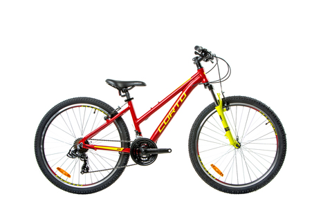 горный велосипед Corto LYNX 2021 матовый красный