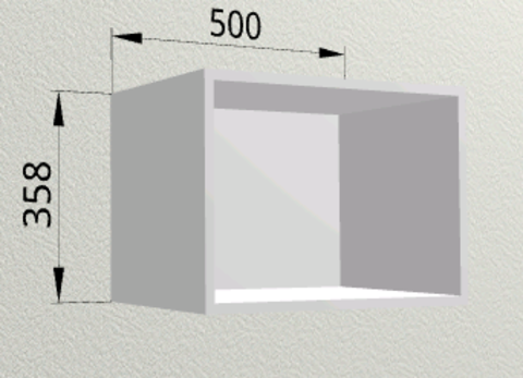 Кухня Мария шкаф верхний горизонтальный 500