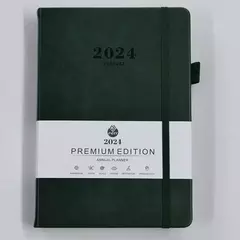 Gündəlik/Ajanda/Ежедневник/Diary Annual Planner 2024 green