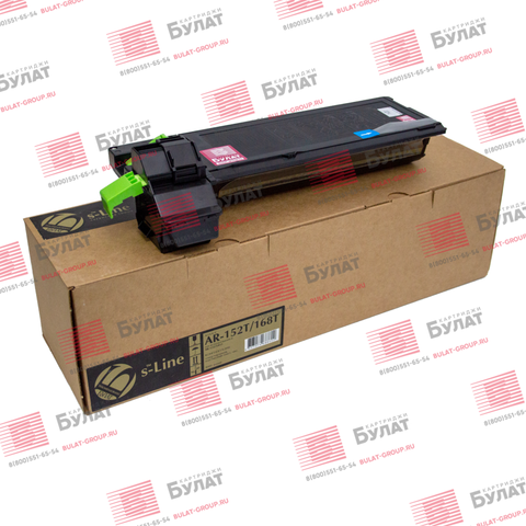 Тонер-картридж БУЛАТ s-Line AR-152T, AR-168T для Sharp AR-5415, AR-M150 (Чёрный, 8000 стр.), совместимый