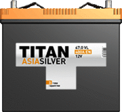 TITAN Asia silver 6СТ-47 аккумулятор