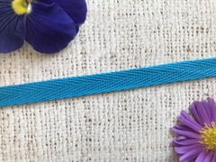 Лента киперная, хлопок, ш. 1 см, тёмно-голубой