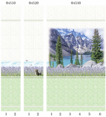 Панель ПВХ фотопечать 3D Panda Лаванда 2700х250 мм