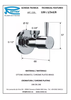 REMER 128L1238 Кран угловой для подключения смесителей 1/2х3/8