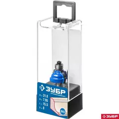 ЗУБР 31.8 x 17 мм, радиус 8 мм, фреза кромочная калевочная №7, Профессионал (28709-31.8)