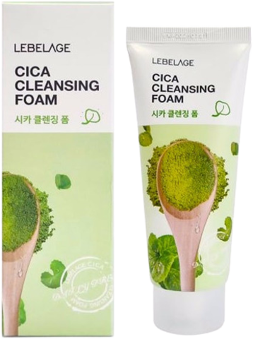 Lebelage Cica Cleansing Foam Пенка для лица успокаивающая с экстрактом центеллы азиатской