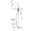 Delabie 490100LH Смеситель TEMPOMATIC MIX 4 (раковина) F3/8" блок 230/12V , встроенный подвод, длинный рычаг