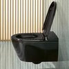 Villeroy&Boch V0E100S0 Унитаз, Villeroy&Boch, Viclean, безободковый (с открытым смывным краем), тип установки-подвесной, ширина, мм-385, глубина, мм-595, высота, мм-360, форма чаши-овальная, выпуск-горизонтальный, сиденье с функцией биде-в комплекте,