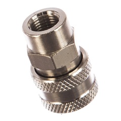 Фитинг-переходник QUATTRO ELEMENTI EQ-3, соединение мама EURO - мама резьба 1/4 