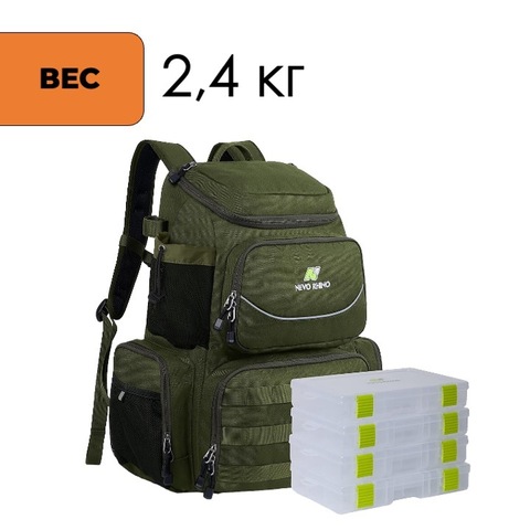 Картинка рюкзак рыболовный Nevo Rhino 9106-NW Army - 3