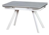 стол OCTARIN 120 Grey Stone Matt / Опора Прямая Белая