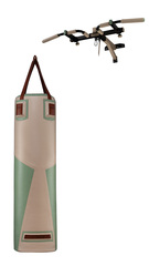 Боксерский мешок EXCLUSIVE LAKI FILIPPOV 150см/40см/68кг, бело-зеленый