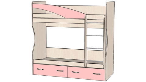 кровать 2-ярусная БУРАТИНО