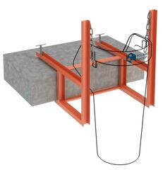 Кронштейн балконный Полимер-Групп(1105x865x750см;красный) - арт.559340